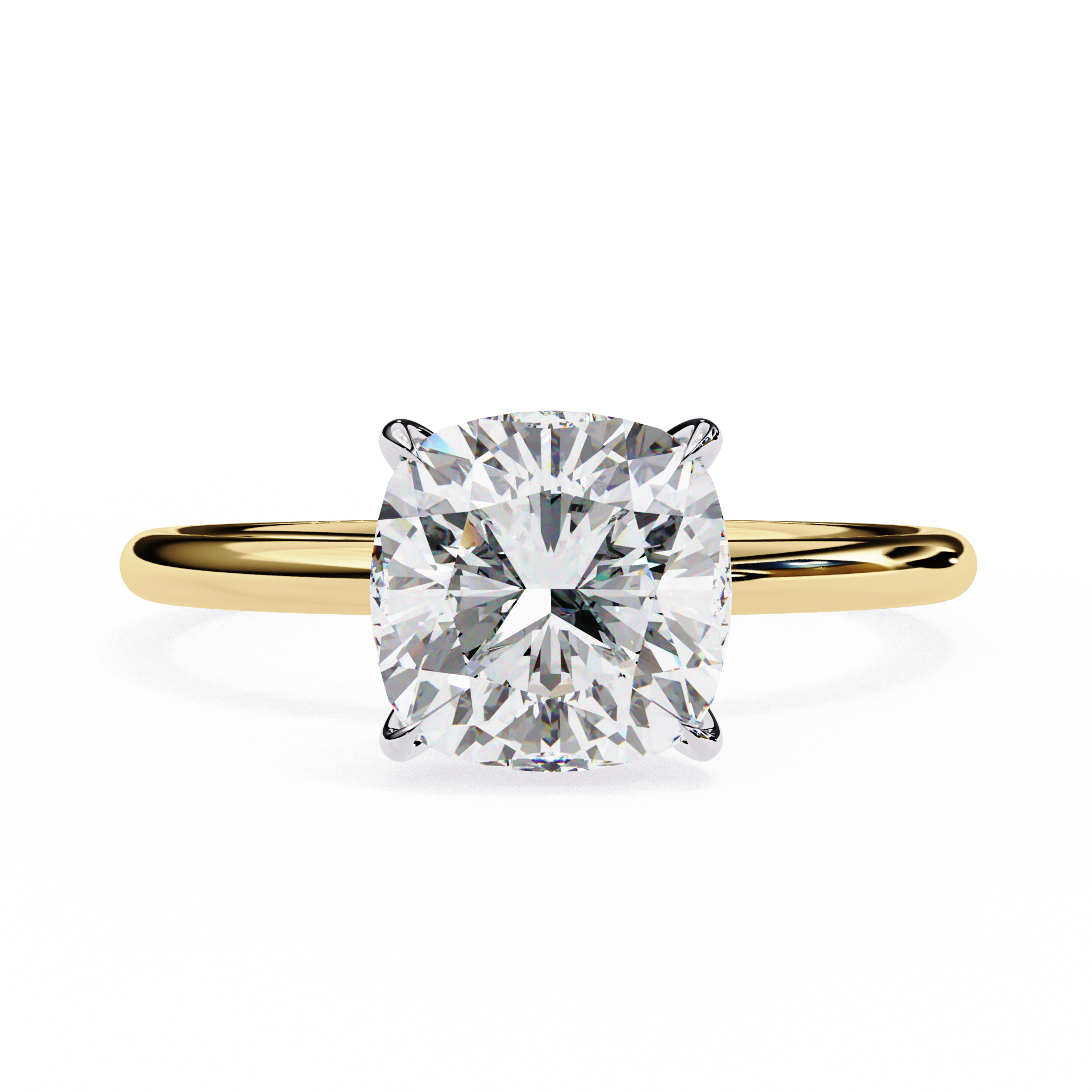 Pear-Shaped Diamond Solitaire Ring in 10k–18k Gold