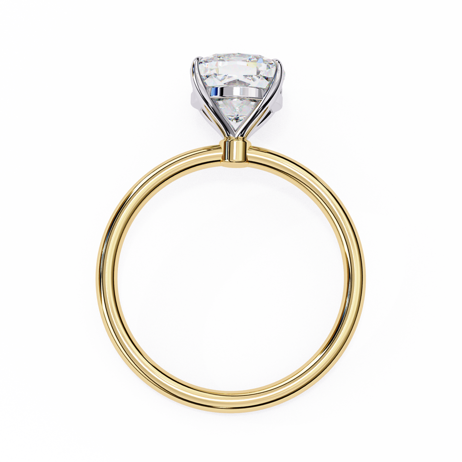 Pear-Shaped Diamond Solitaire Ring in 10k–18k Gold