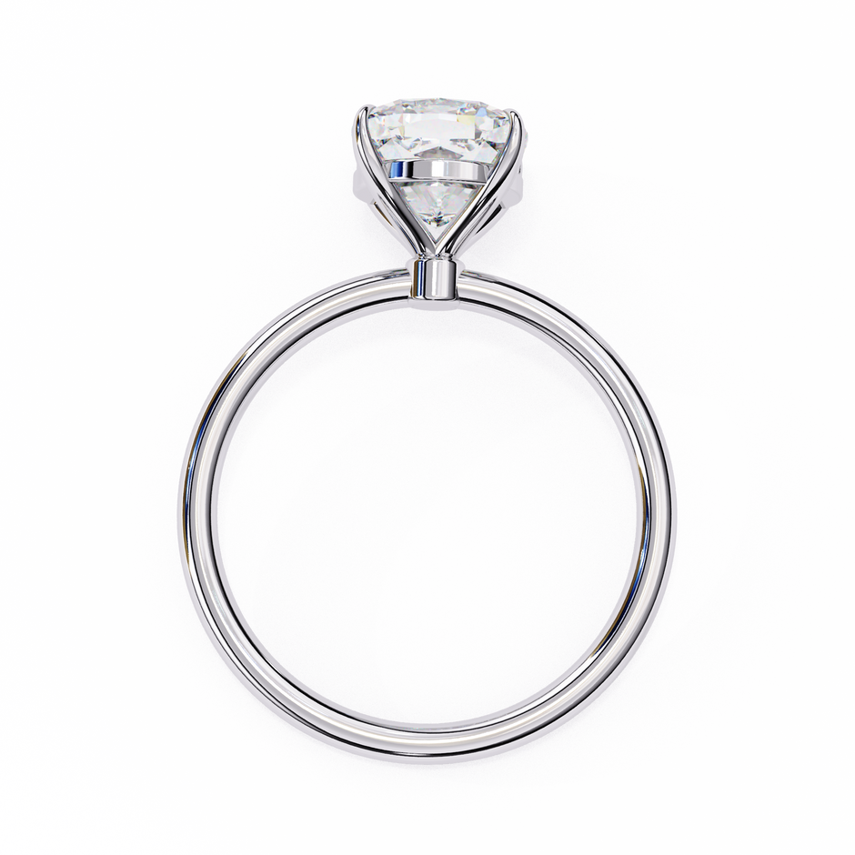 Pear-Shaped Diamond Solitaire Ring in 10k–18k Gold