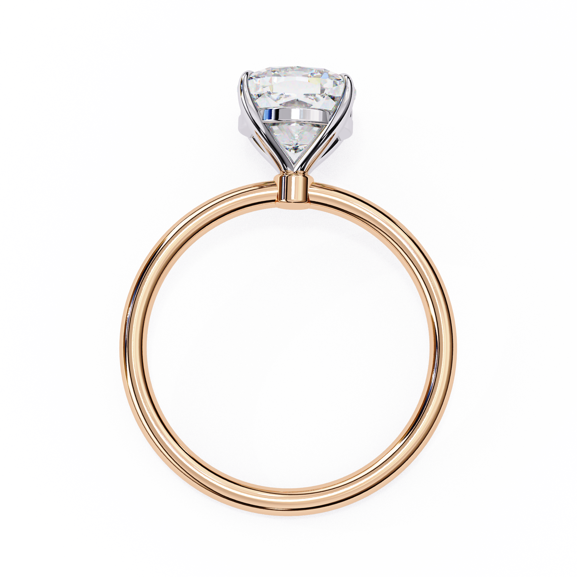 Pear-Shaped Diamond Solitaire Ring in 10k–18k Gold