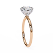 Pear-Shaped Diamond Solitaire Ring in 10k–18k Gold