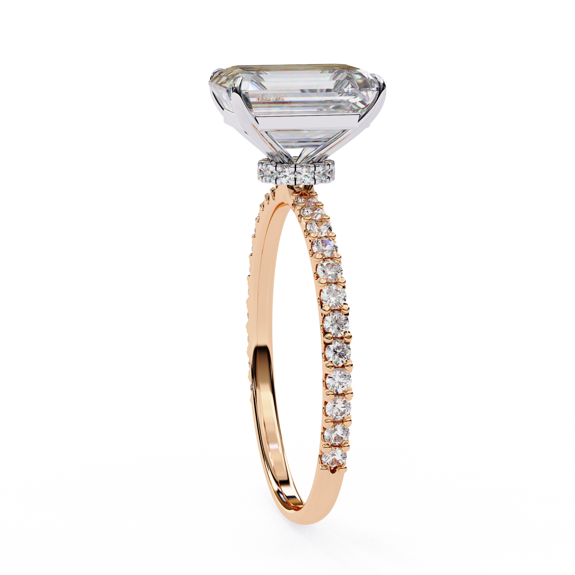 Marquise Diamond Solitaire Ring in 10k–18k Gold