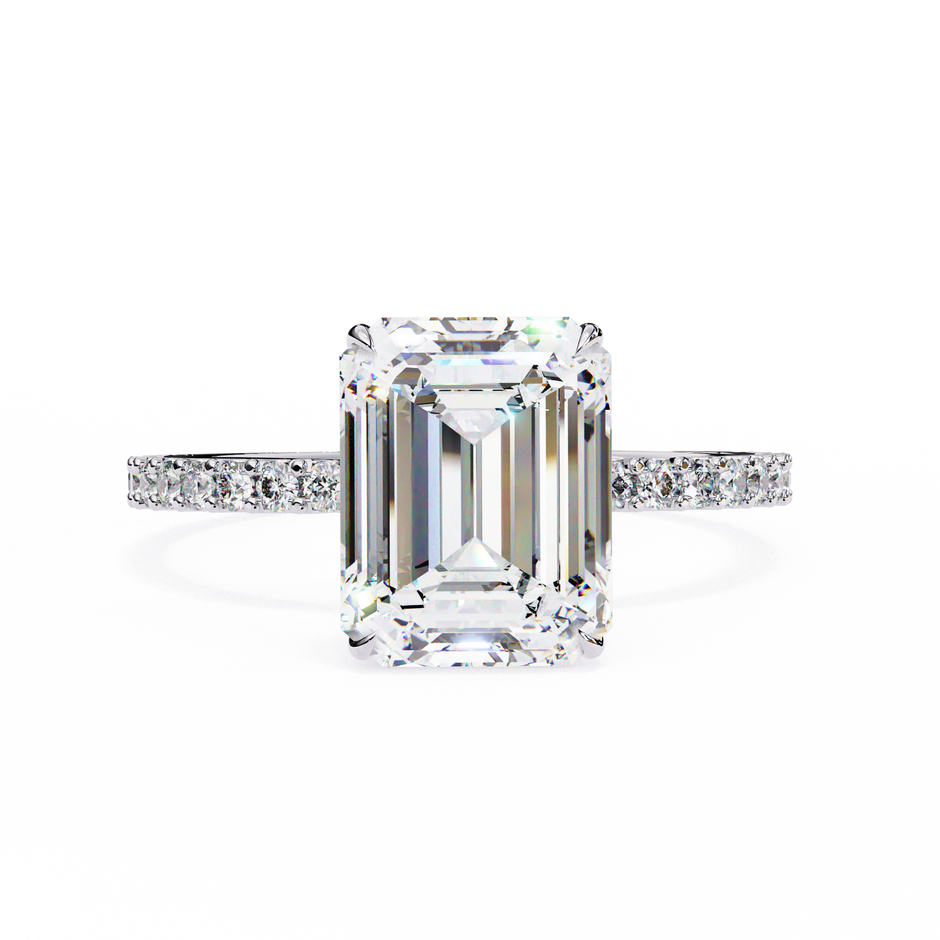 Marquise Diamond Solitaire Ring in 10k–18k Gold