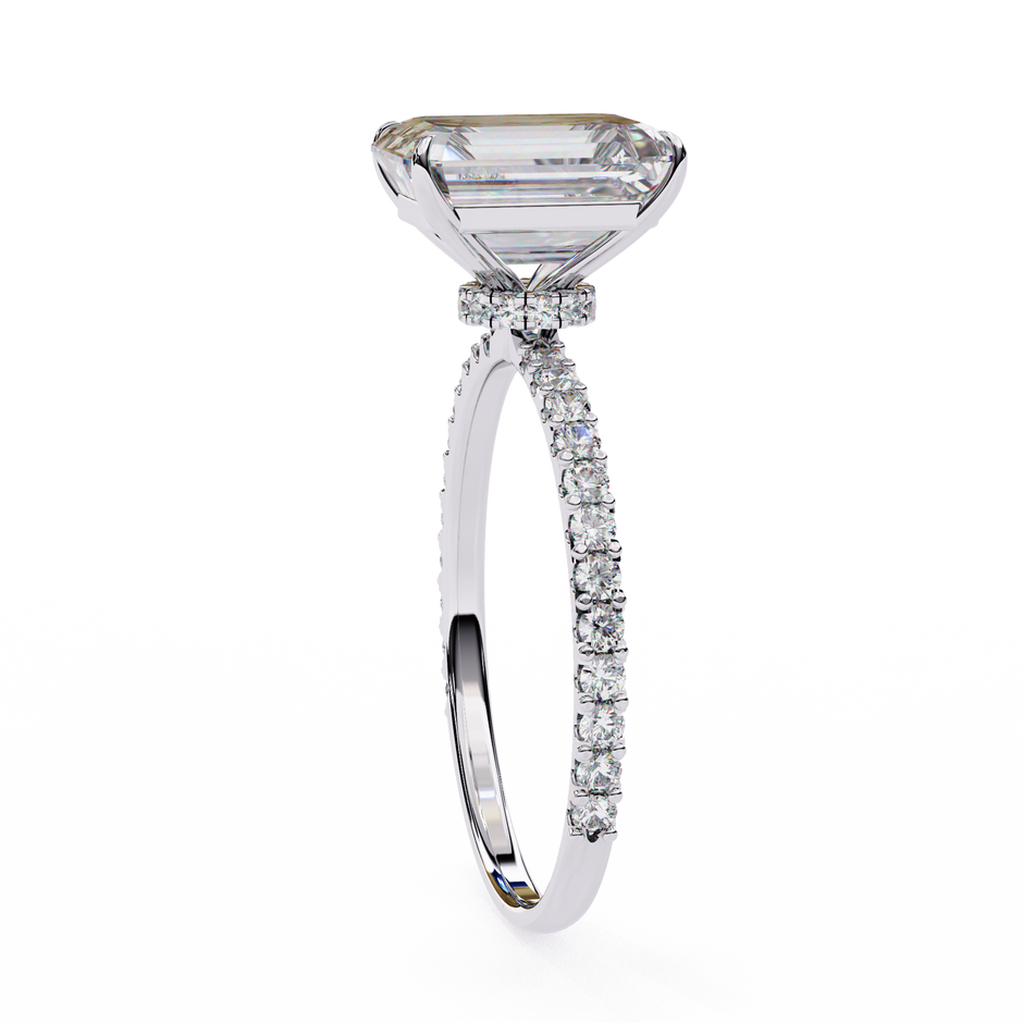 Marquise Diamond Solitaire Ring in 10k–18k Gold