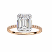 Marquise Diamond Solitaire Ring in 10k–18k Gold