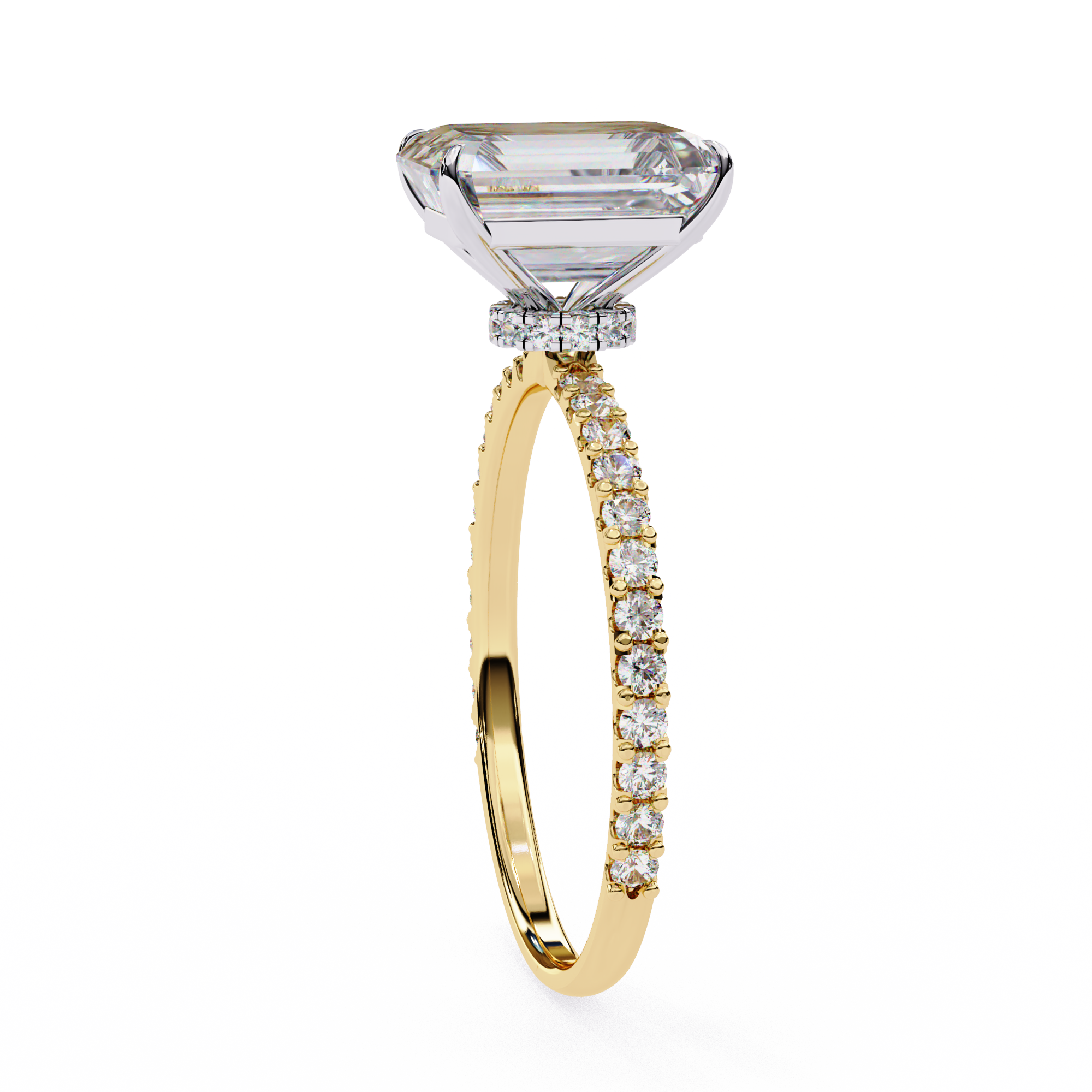 Marquise Diamond Solitaire Ring in 10k–18k Gold