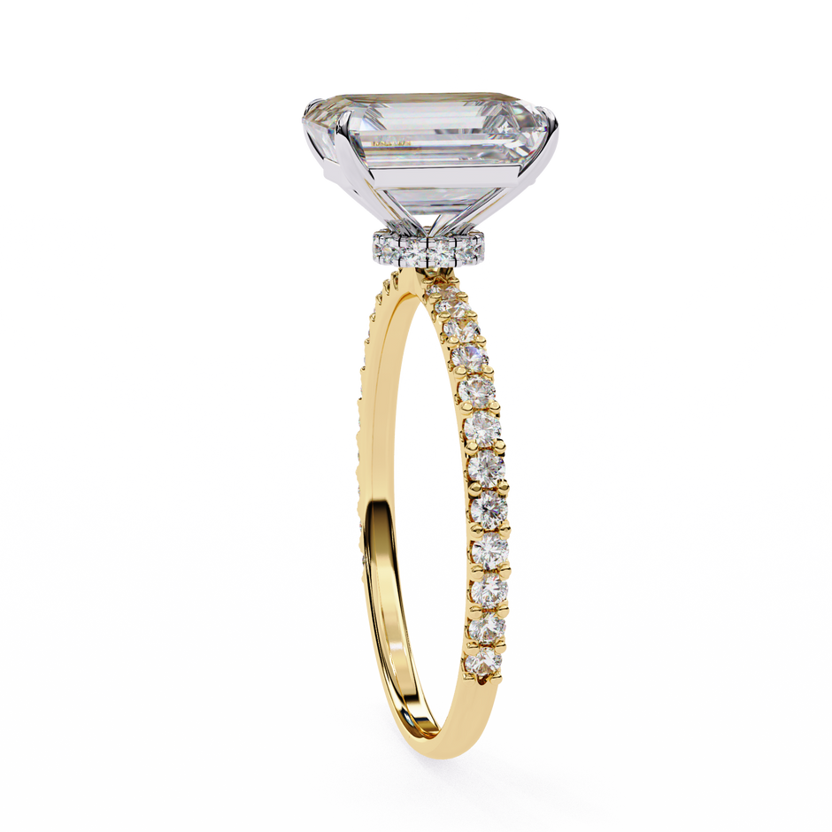 Marquise Diamond Solitaire Ring in 10k–18k Gold