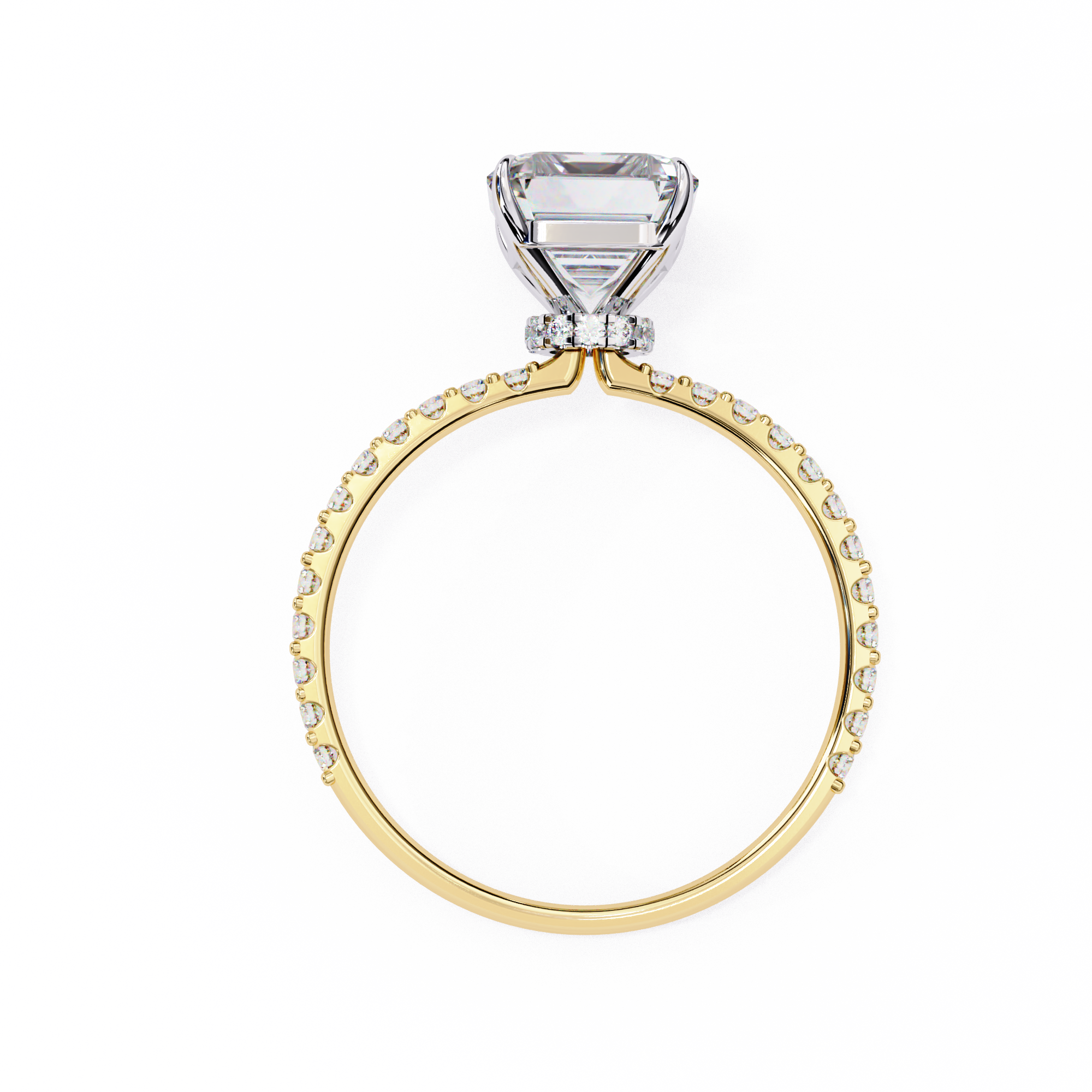 Marquise Diamond Solitaire Ring in 10k–18k Gold