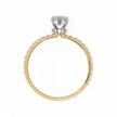 Pear-Shaped Diamond Solitaire Ring in 10k–18k Gold