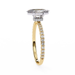 Pear-Shaped Diamond Solitaire Ring in 10k–18k Gold
