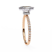 Pear-Shaped Diamond Solitaire Ring in 10k–18k Gold