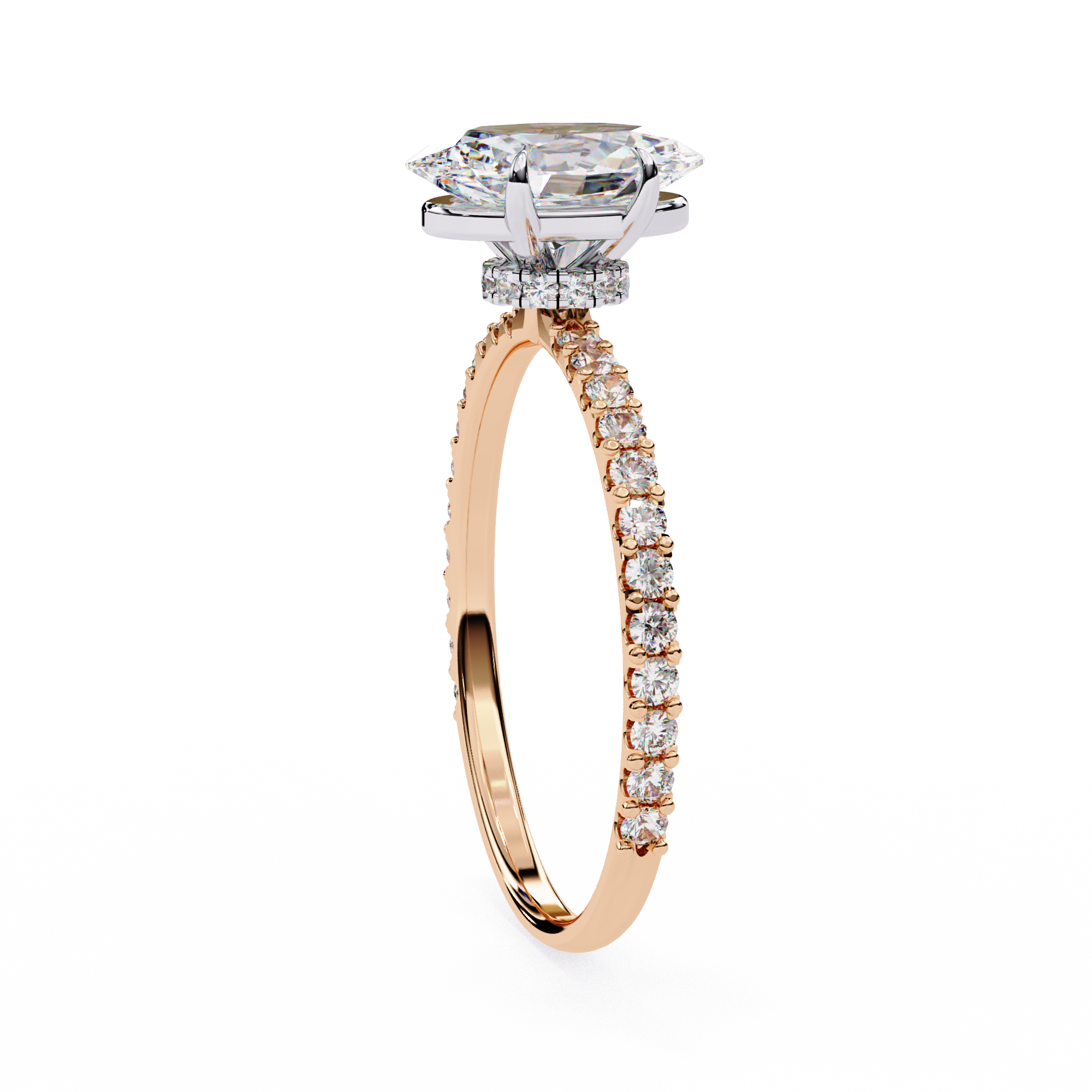 Round Brilliant Diamond Solitaire Ring in 10k–18k Gold