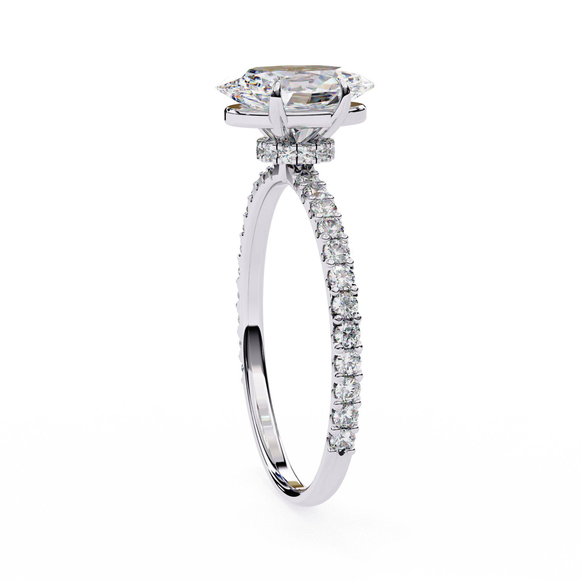Round Brilliant Diamond Solitaire Ring in 10k–18k Gold