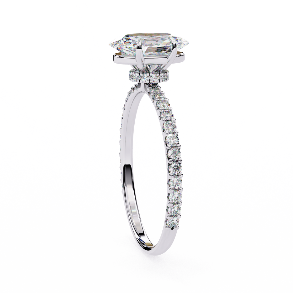 Round Brilliant Diamond Solitaire Ring in 10k–18k Gold