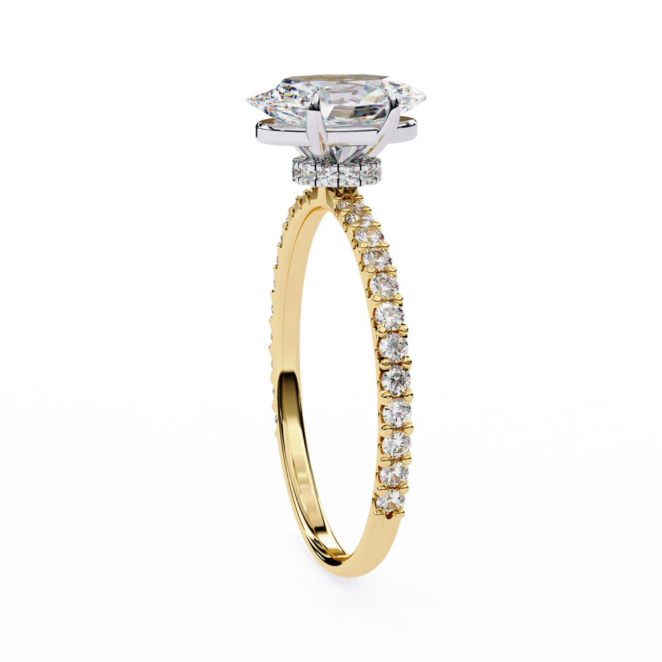 Round Brilliant Diamond Solitaire Ring in 10k–18k Gold