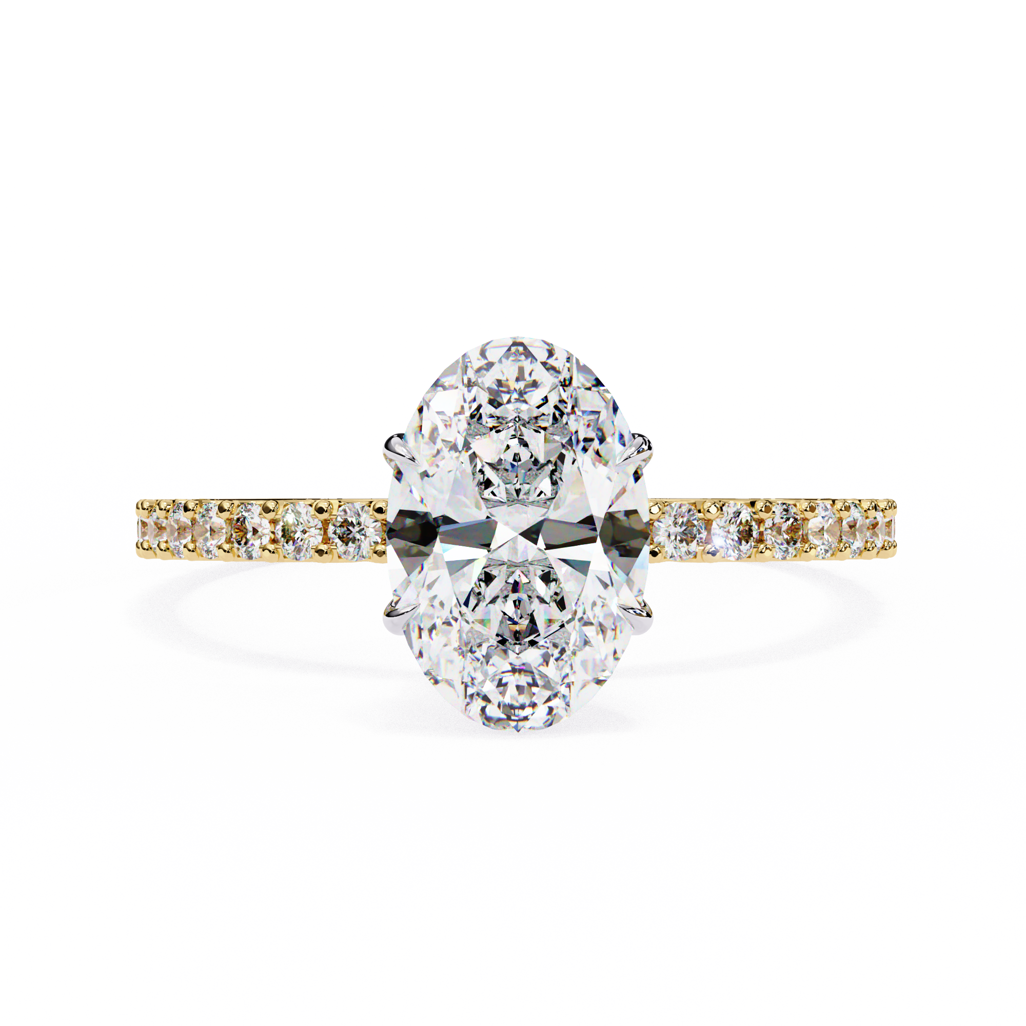 Round Brilliant Diamond Solitaire Ring in 10k–18k Gold