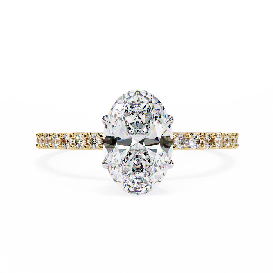 Round Brilliant Diamond Solitaire Ring in 10k–18k Gold