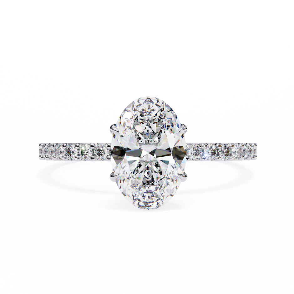 Round Brilliant Diamond Solitaire Ring in 10k–18k Gold