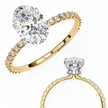 Round Brilliant Diamond Solitaire Ring in 10k–18k Gold