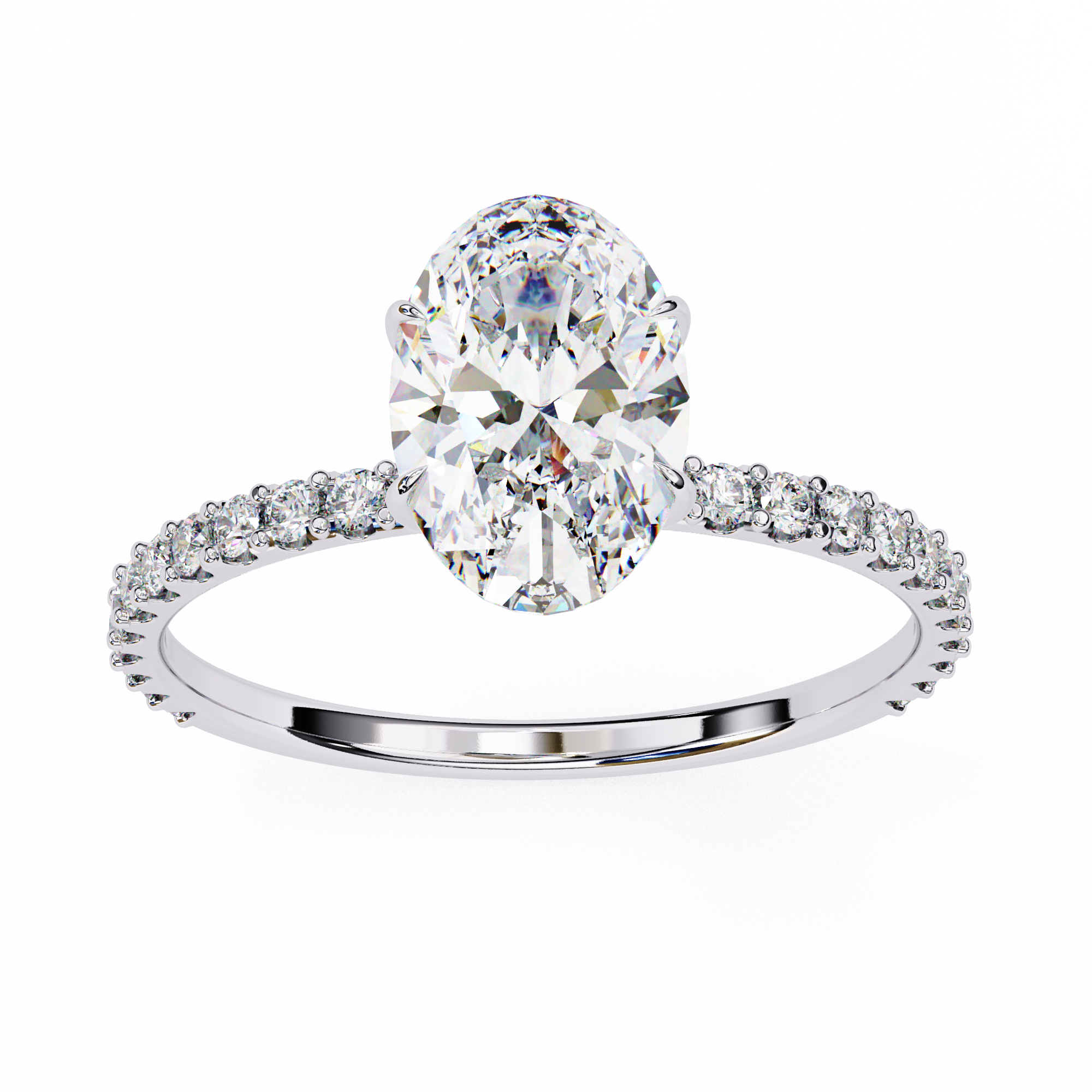 Round Brilliant Diamond Solitaire Ring in 10k–18k Gold