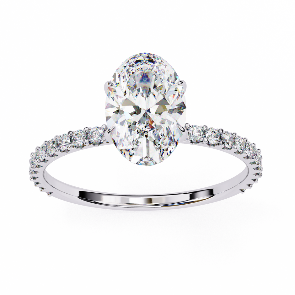Round Brilliant Diamond Solitaire Ring in 10k–18k Gold