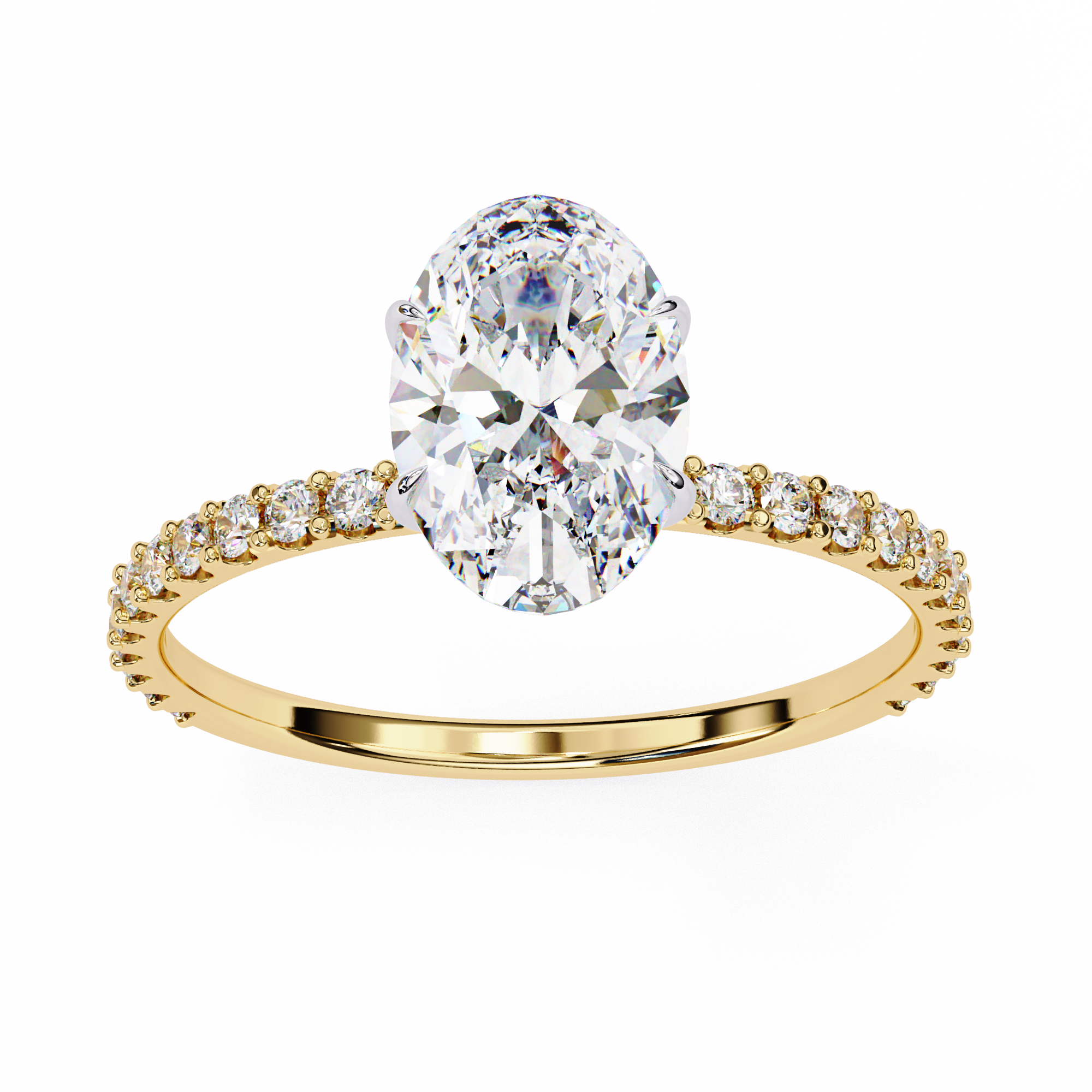 Round Brilliant Diamond Solitaire Ring in 10k–18k Gold
