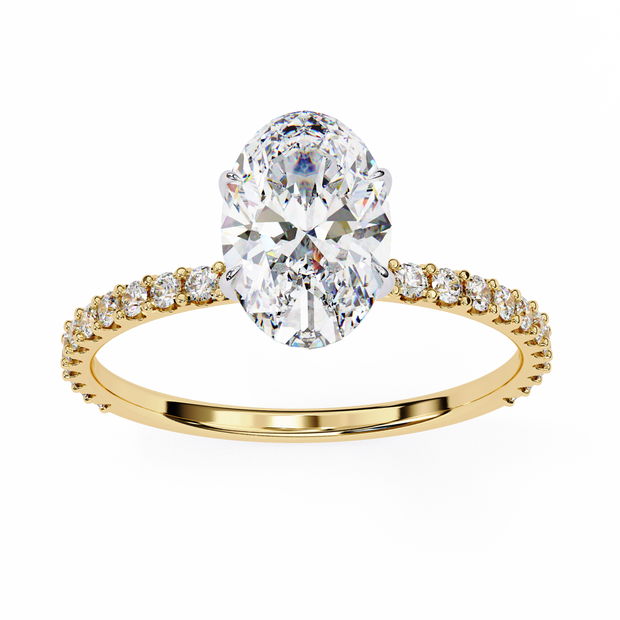Round Brilliant Diamond Solitaire Ring in 10k–18k Gold