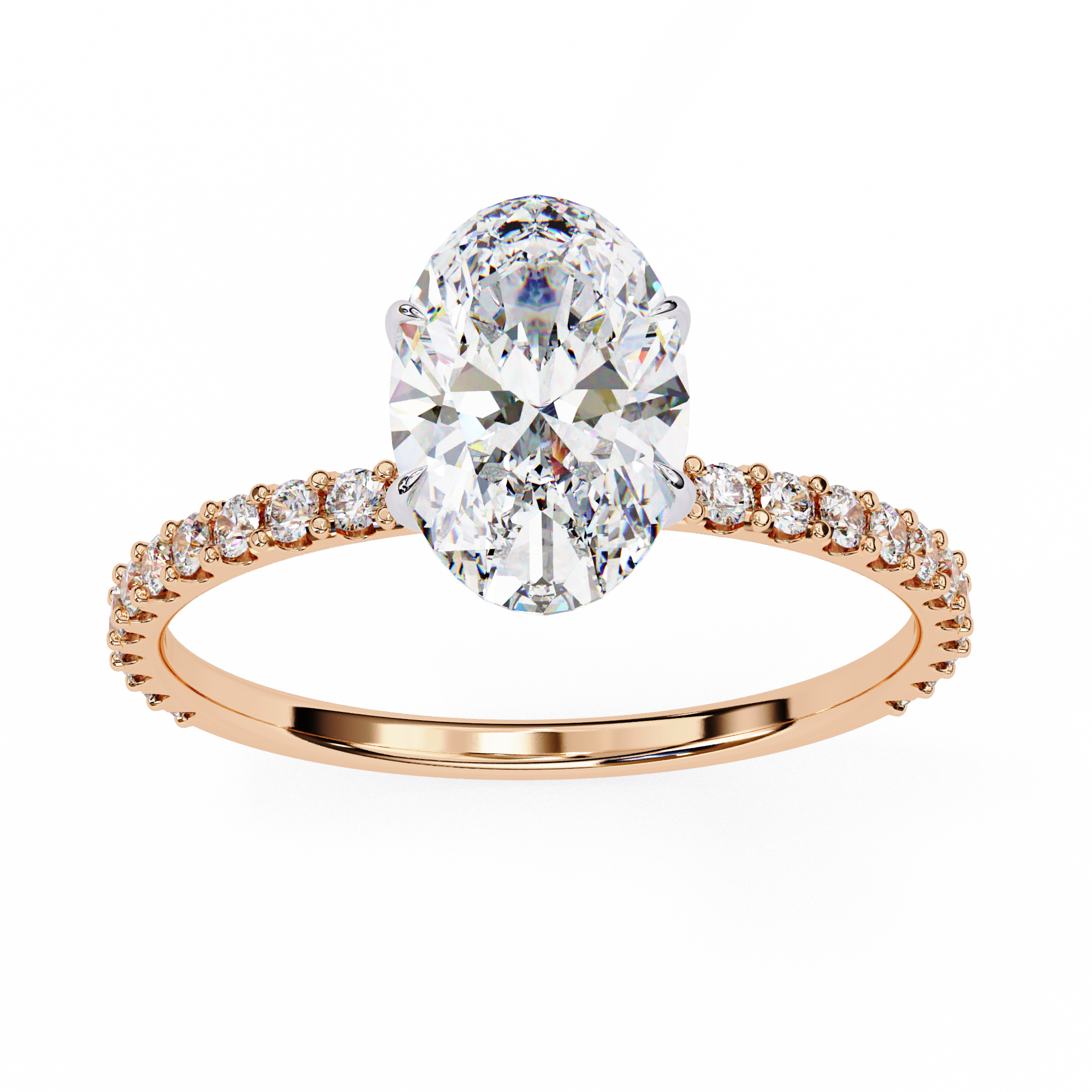 Round Brilliant Diamond Solitaire Ring in 10k–18k Gold