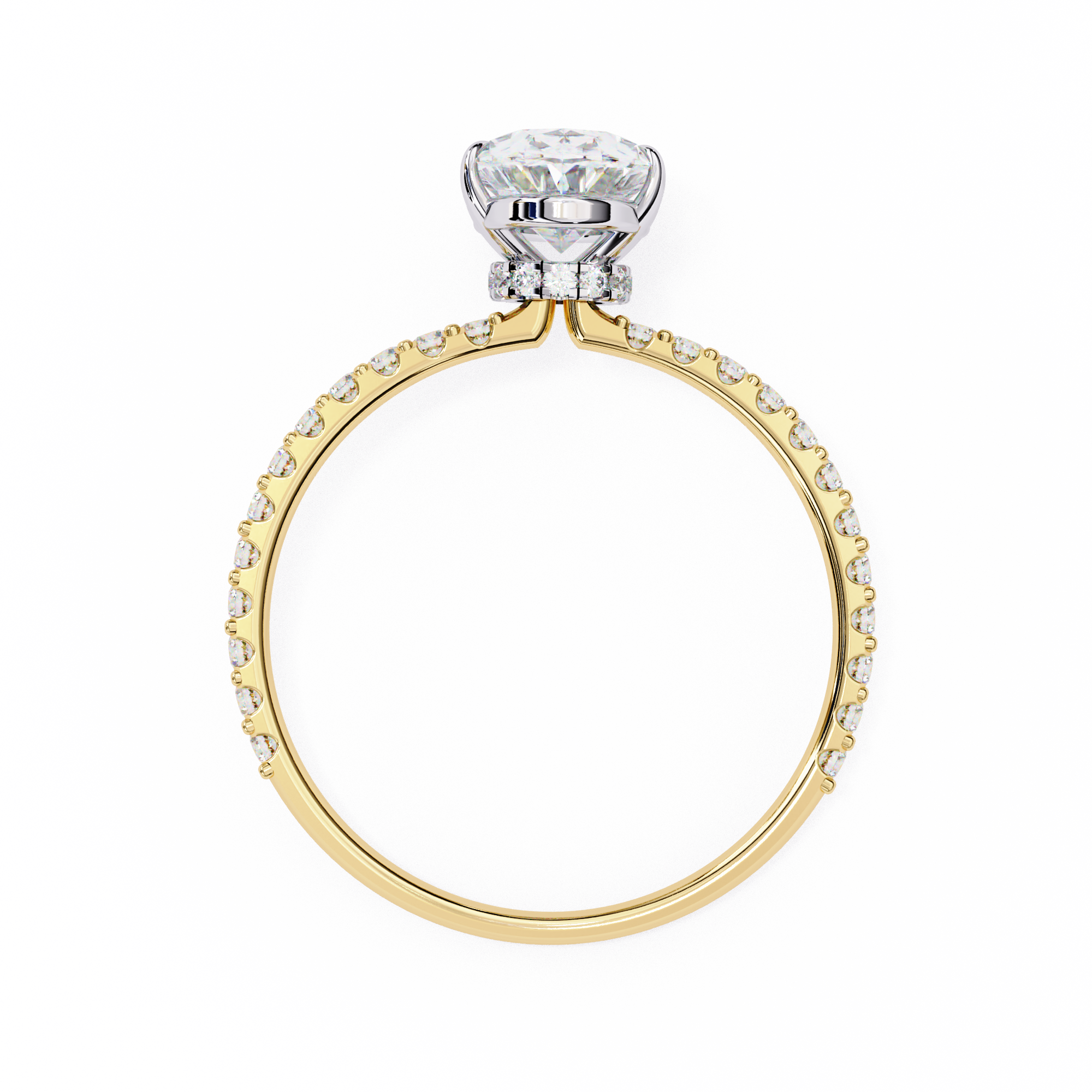 Round Brilliant Diamond Solitaire Ring in 10k–18k Gold