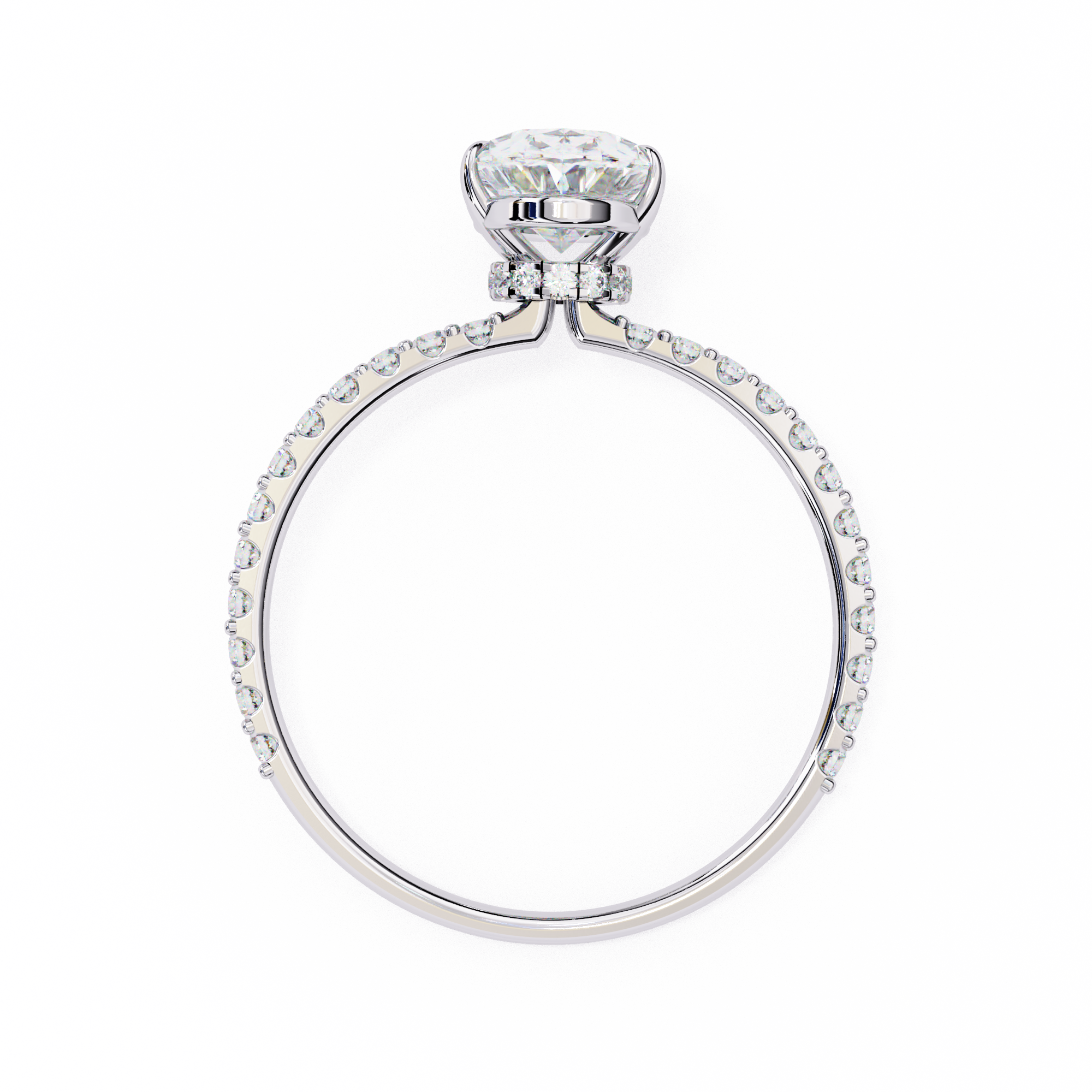 Round Brilliant Diamond Solitaire Ring in 10k–18k Gold