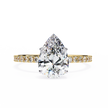 Cushion-Cut Diamond Solitaire Ring in 10k–18k Gold