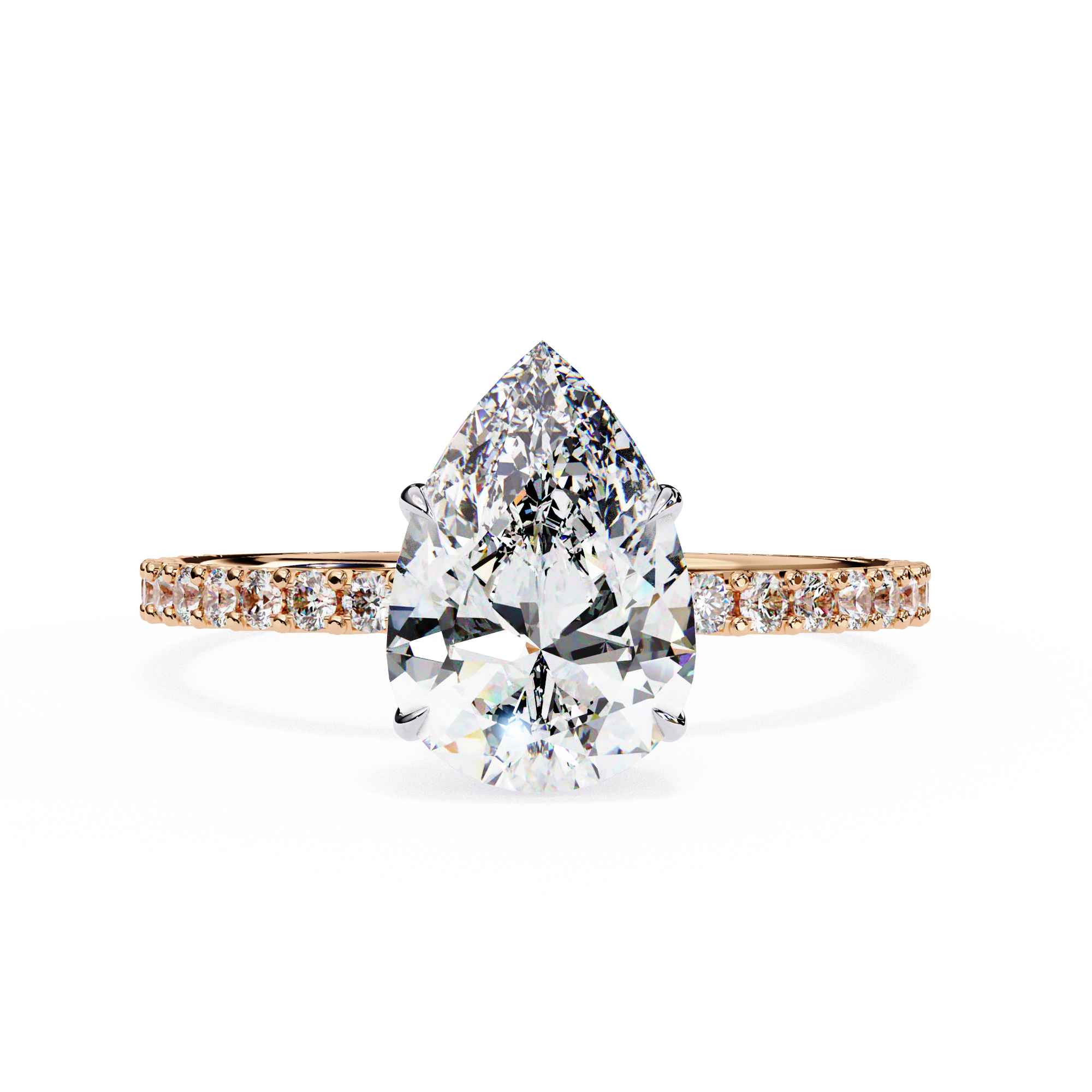 Cushion-Cut Diamond Solitaire Ring in 10k–18k Gold