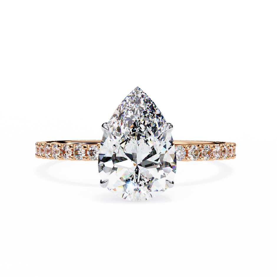 Cushion-Cut Diamond Solitaire Ring in 10k–18k Gold