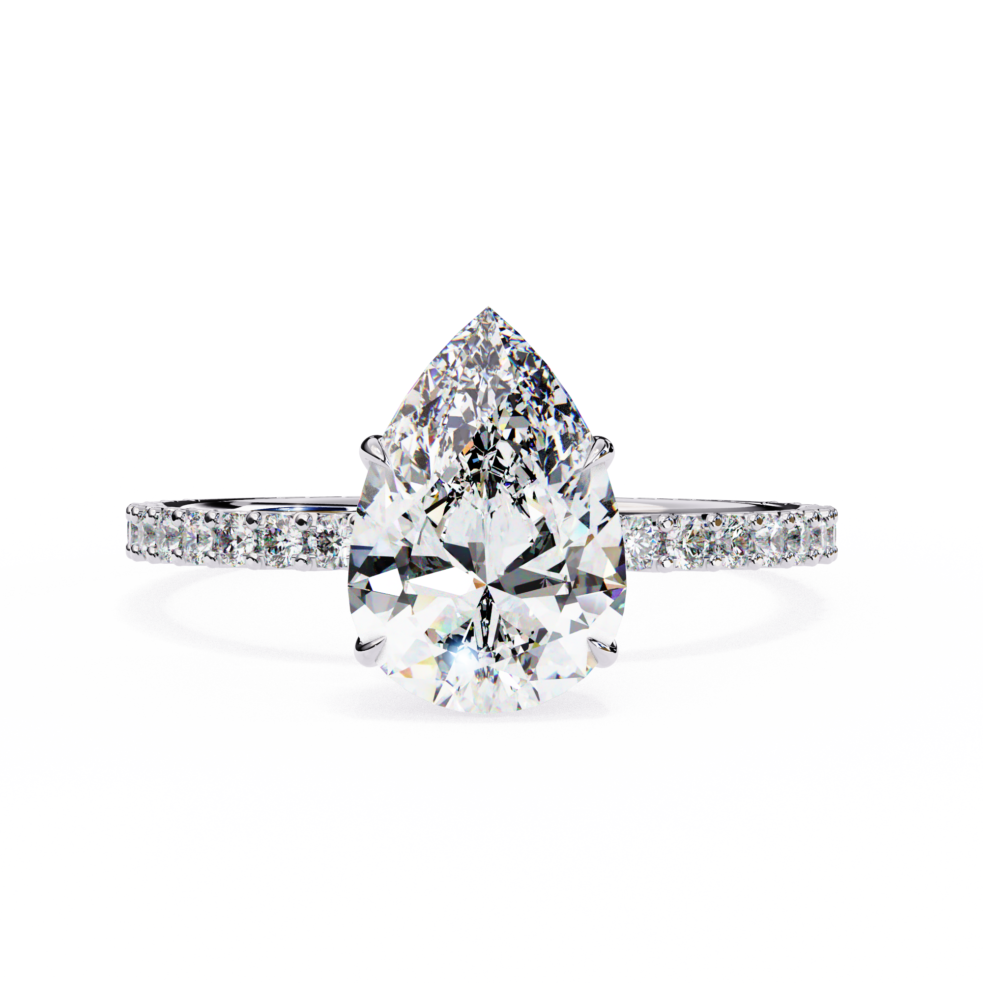 Cushion-Cut Diamond Solitaire Ring in 10k–18k Gold