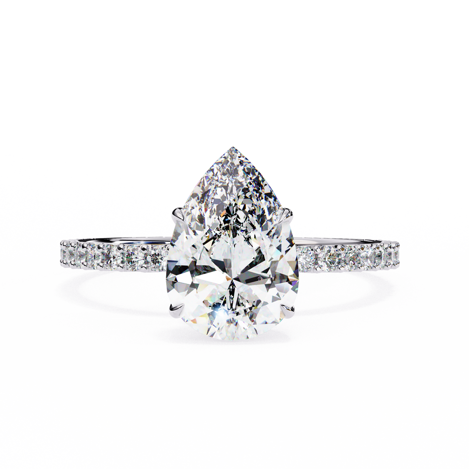 Cushion-Cut Diamond Solitaire Ring in 10k–18k Gold