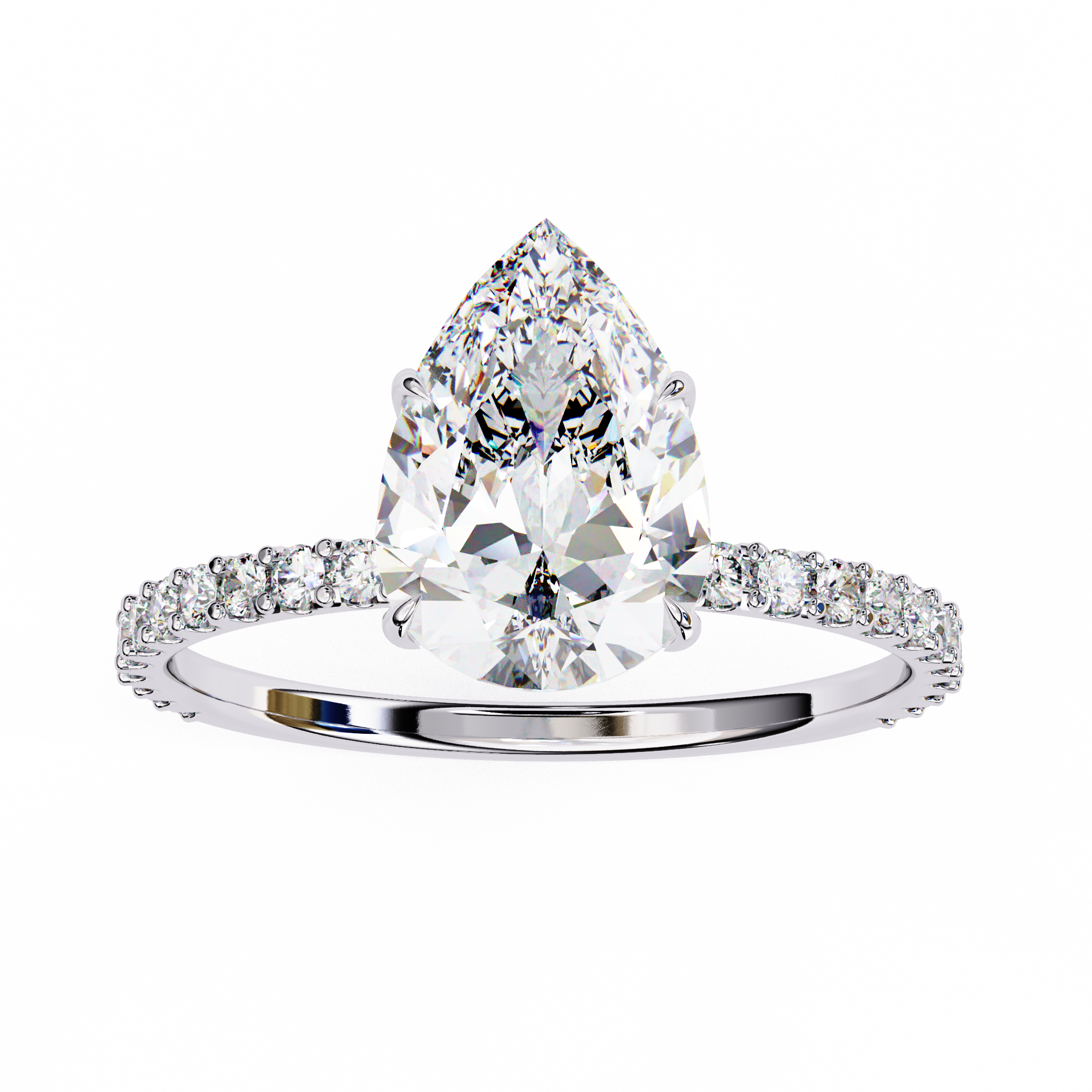 Cushion-Cut Diamond Solitaire Ring in 10k–18k Gold