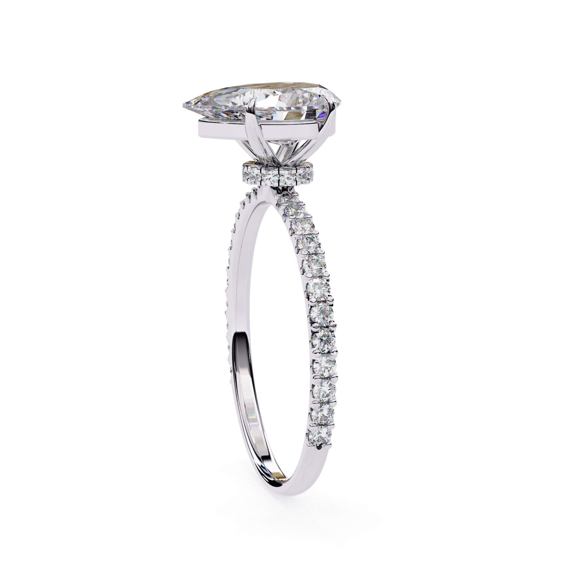 Cushion-Cut Diamond Solitaire Ring in 10k–18k Gold