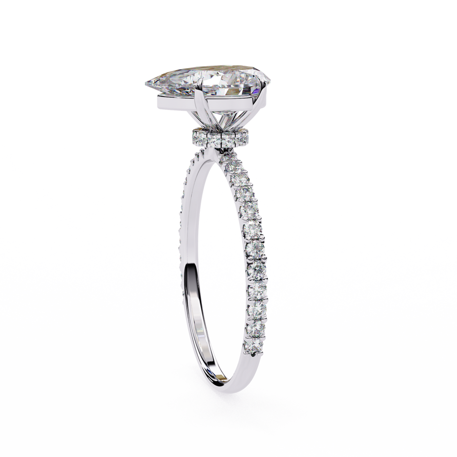 Cushion-Cut Diamond Solitaire Ring in 10k–18k Gold