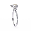 Cushion-Cut Diamond Solitaire Ring in 10k–18k Gold