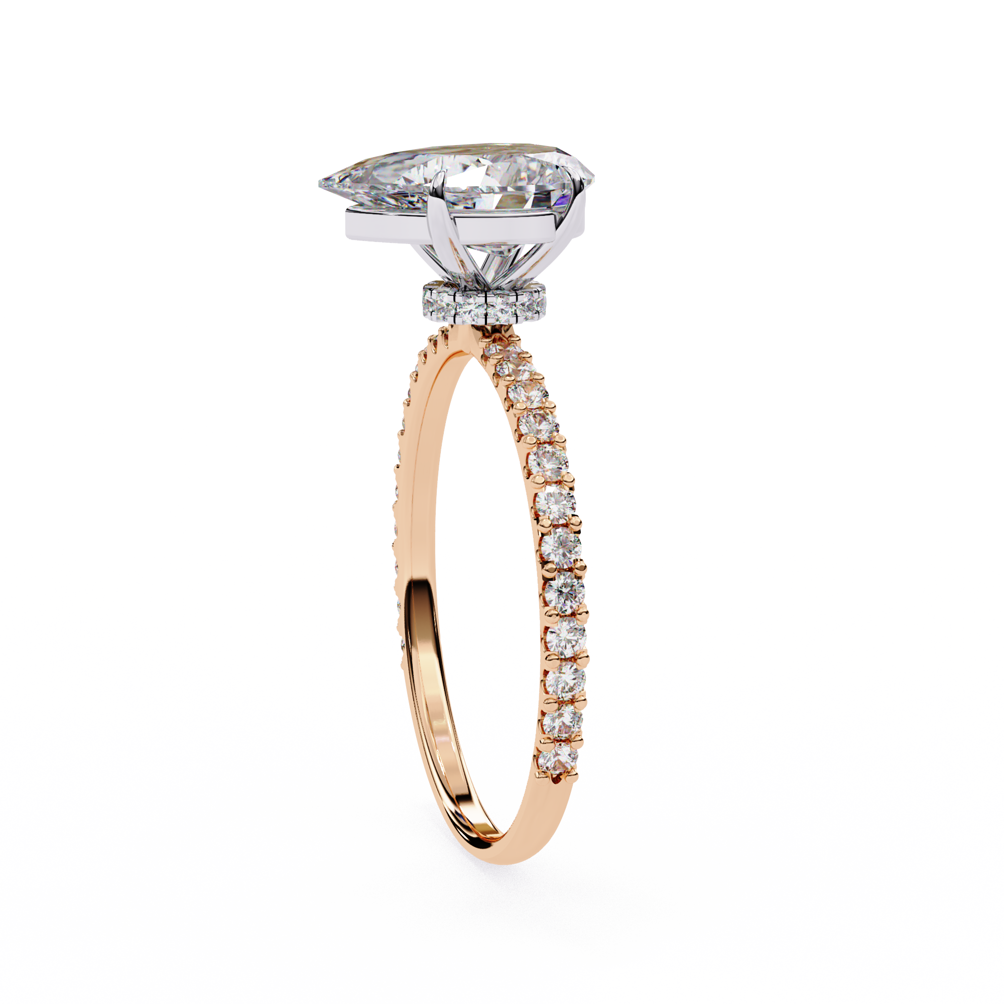 Cushion-Cut Diamond Solitaire Ring in 10k–18k Gold