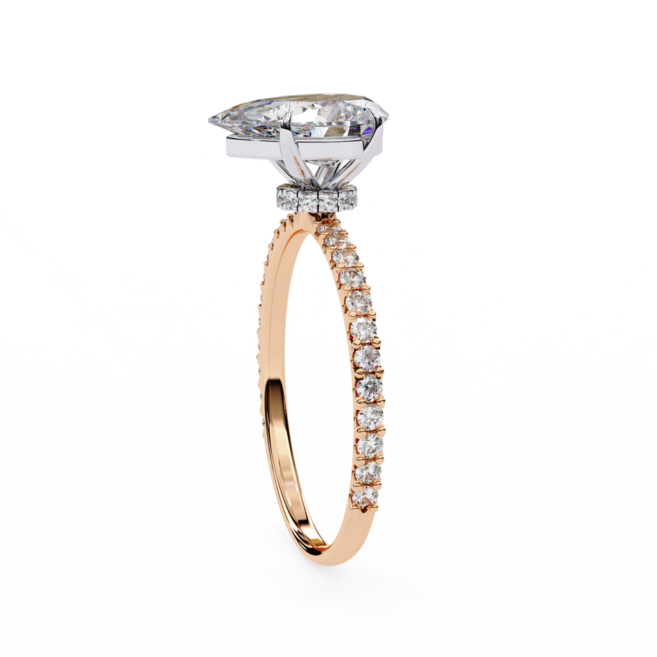 Cushion-Cut Diamond Solitaire Ring in 10k–18k Gold