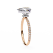 Cushion-Cut Diamond Solitaire Ring in 10k–18k Gold