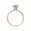Cushion-Cut Diamond Solitaire Ring in 10k–18k Gold