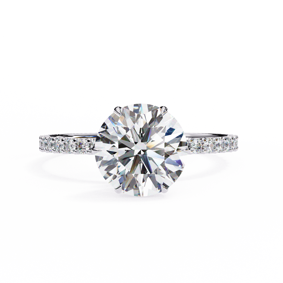 Cushion-Cut Diamond Solitaire Ring in 10k–18k Gold