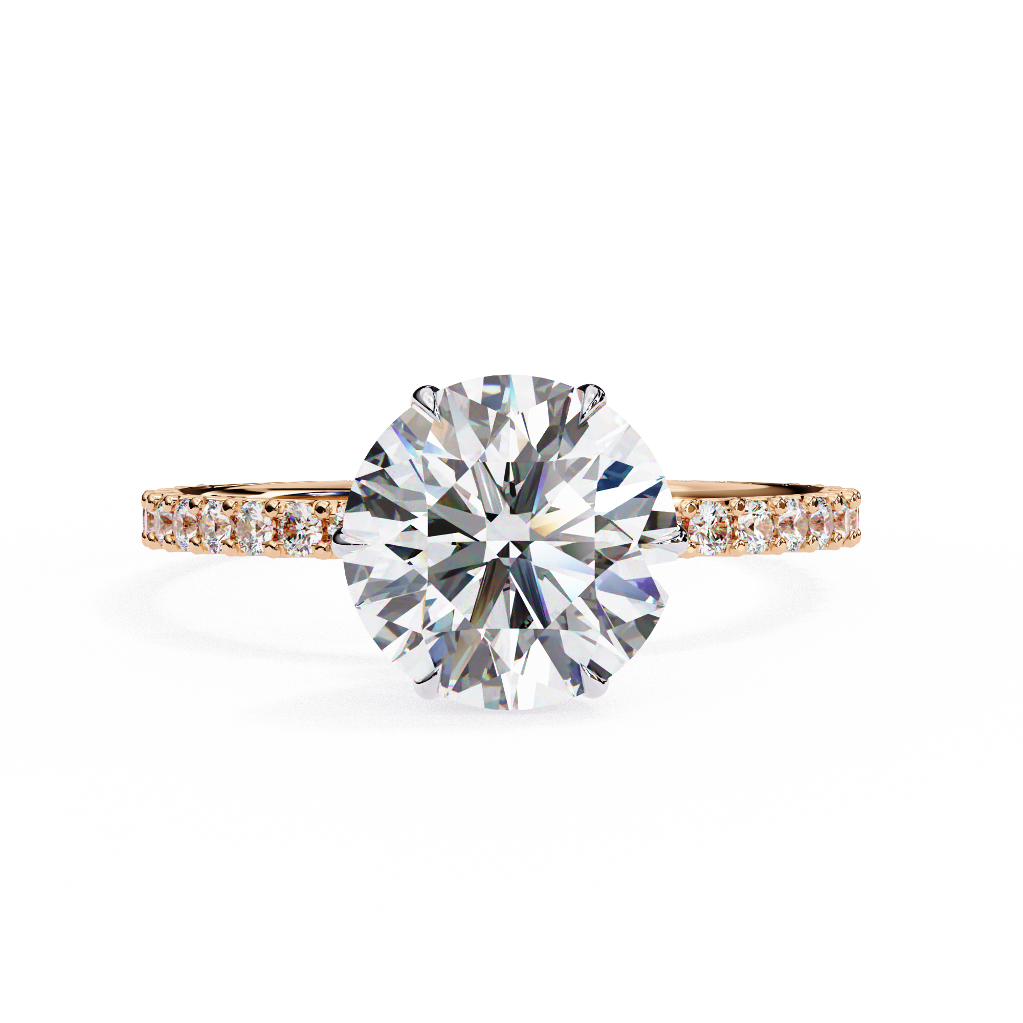 Cushion-Cut Diamond Solitaire Ring in 10k–18k Gold