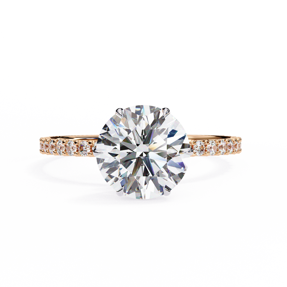 Cushion-Cut Diamond Solitaire Ring in 10k–18k Gold