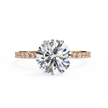 Cushion-Cut Diamond Solitaire Ring in 10k–18k Gold