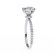 Cushion-Cut Diamond Solitaire Ring in 10k–18k Gold