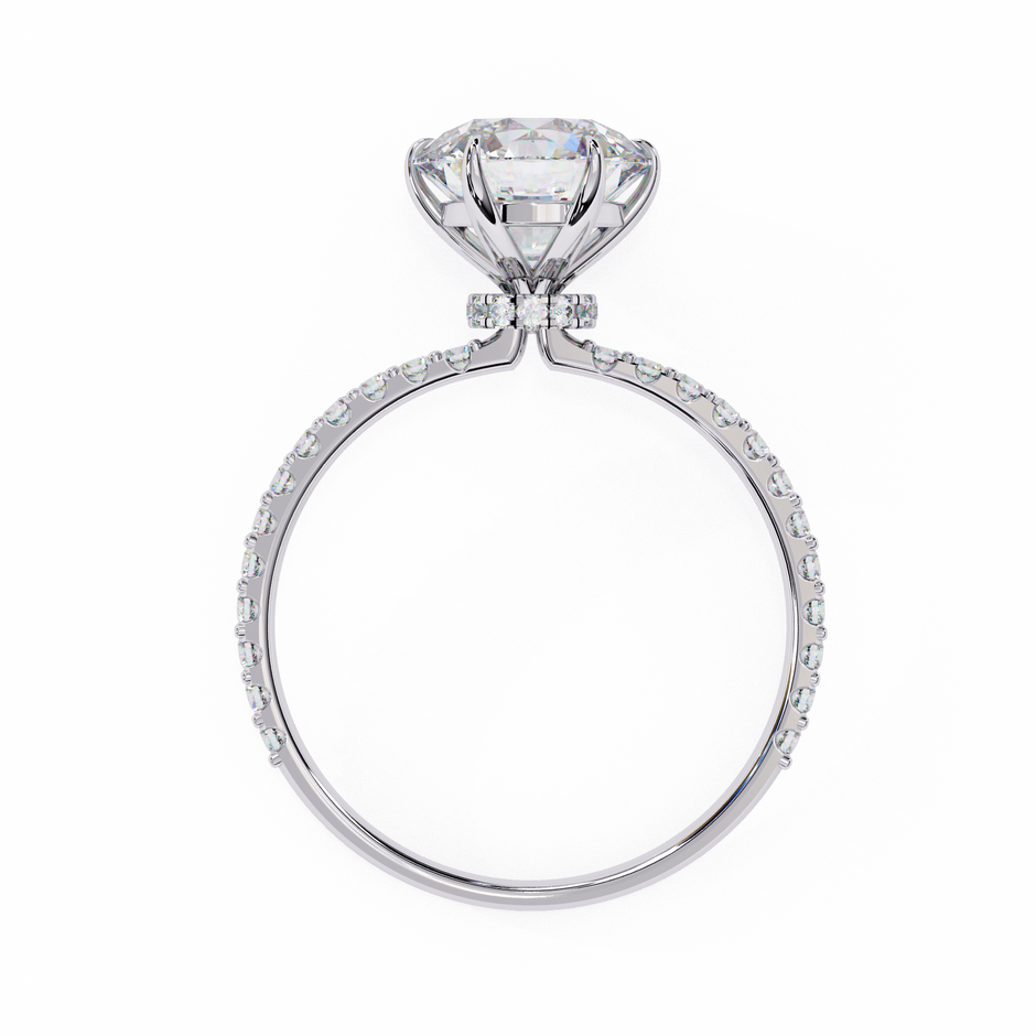 Cushion-Cut Diamond Solitaire Ring in 10k–18k Gold