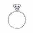 Cushion-Cut Diamond Solitaire Ring in 10k–18k Gold